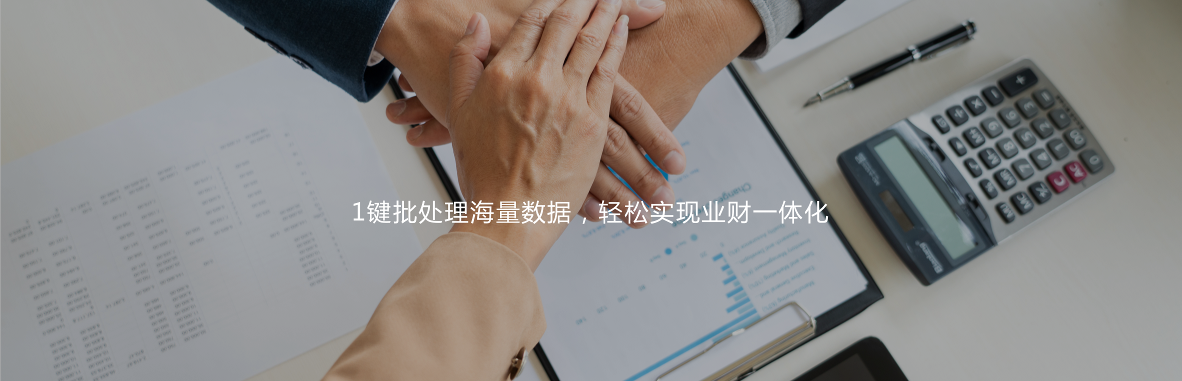1鍵批處理海量數據，輕松實現業財一體化